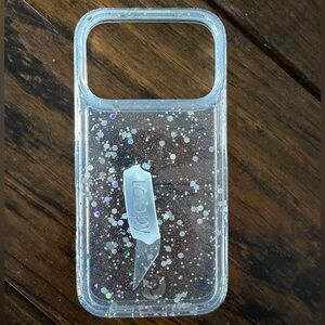 iPhone 17 pro Loopy Clear Glitter Phone Case “cosmic confetti”